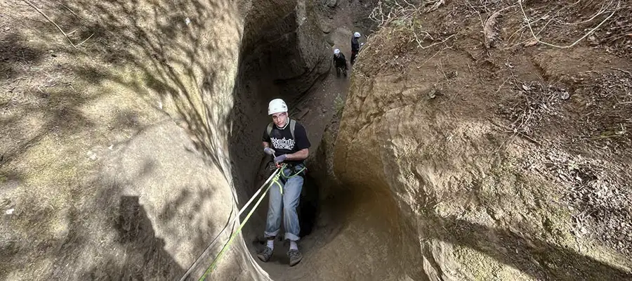 Descenso del barranco Los Arcos: Iniciación al Rápel